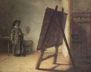 The Artiest in his Studio (mk33) REMBRANDT Harmenszoon van Rijn